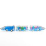 Стаза со возче City Express со 2 локомотиви и станица, светла и звуци – слика 3