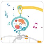 Musical crib mobile with 360° rotation and soothing melodies – image 3