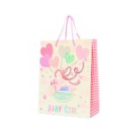 Украсно ќесе за бебешки подарок Baby Girl / Baby Boy, 18 x 23 x 8 cm – слика 3