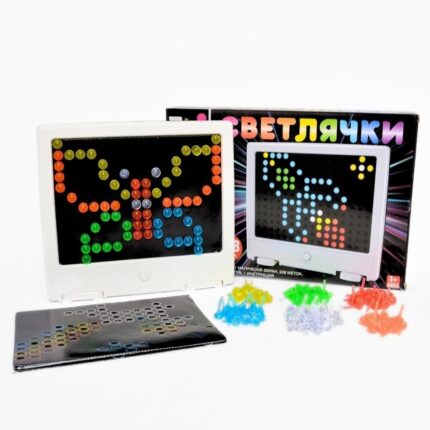Светлечка табла со иглички за креативни дезени, 208 делови – слика 2