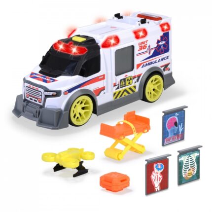 Dickie Toys Голема брза помош со дрон, светло и звук, 36 cm