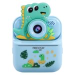 Free2Play Kiddigit Aparat fotografik për fëmijë me printer dhe kamerë të dyfishtë, dinosaur