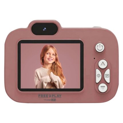 Free2Play Kiddigit Aparat fotografik dixhital për fëmijë me kamerë të dyfishtë, rozë – foto 2