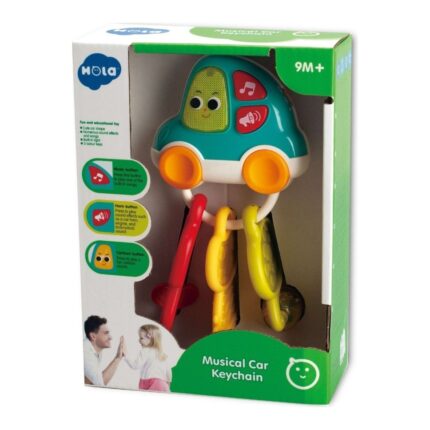Hola Музички привезок автомобилче Musical Car Keychain, 3 клучеви – слика 2
