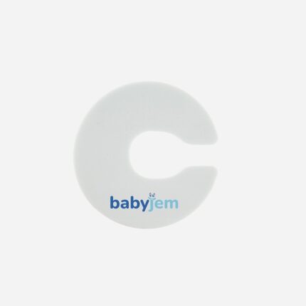 Baby Jem Заштитник стопер за врата против приклештување прсти, бел