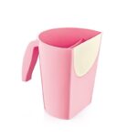 Baby Jem Сад за полевање Magic Cup со силиконски раб за миење коса, розов