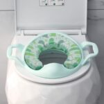 Baby Jem Адаптер за WC шоља Mega со меко седиште и рачки, минт – слика 2