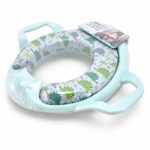 Baby Jem Адаптер за WC шоља Mega со меко седиште и рачки, минт – слика 3