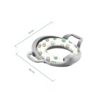 Baby Jem Mega toilet seat adapter with soft seat and handles, grey – image 4