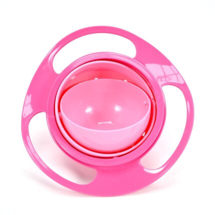 Baby Jem Чинија Amazing Bowl што не се истура, ротација 360°, розова