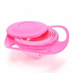 Baby Jem Чинија Amazing Bowl што не се истура, ротација 360°, розова – слика 3