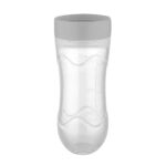Baby Jem Силиконско шише со лажичка за пире, 90 ml, сиво – слика 3