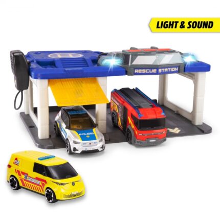 Dickie Toys Станица за итни служби S.O.S Station, полиција, пожарна и брза помош – слика 2