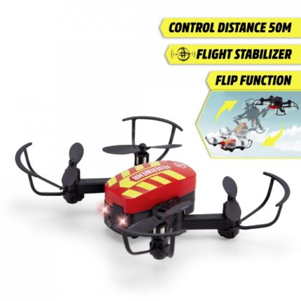 Dickie Toys Пожарникарски дрон на далечинско Fire Drone, 12 cm – слика 2