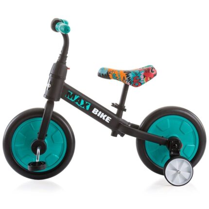 Chipolino Детски велосипед 2 во 1 Max Bike, баланс и со педали, 10 инчи, Mint (мент) – слика 2