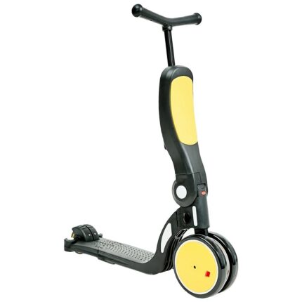 Chipolino Тротинет-трицикл All Ride 4 во 1 со седиште и педали, жолт