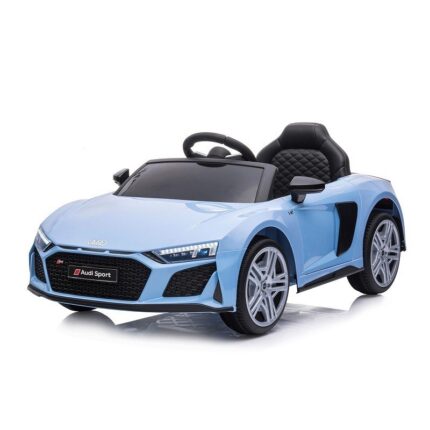 Chipolino Детска кола на акумулатор Audi R8 Spyder 12 V со далечински, сребрено-сина