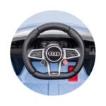 Chipolino Makinë me bateri për fëmijë Audi R8 Spyder 12 V me telekomandë, argjendtë-blu – foto 5