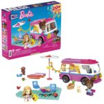 Barbie MEGA Сет коцки Adventure DreamCamper, 123 дела, со 2 мини кукли – слика 2