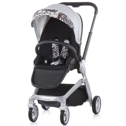 Chipolino Бебешка количка Emotion 3 во 1 со автоседиште, Silver (сребрена) – слика 2