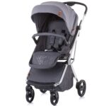Chipolino Бебешка количка Pirouette 3 во 1 со ротирачко седиште 360°, Asphalt (темно сива) – слика 2