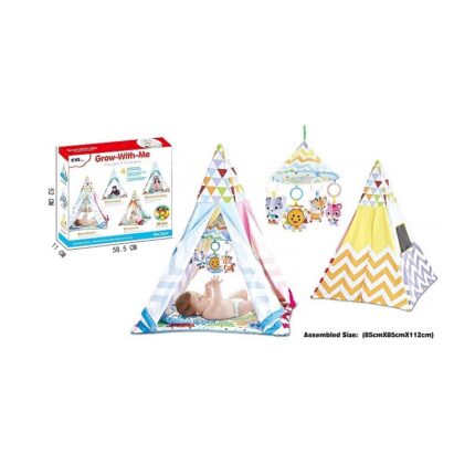 Chipolino Подлога за играње и шатор 2 во 1 Zig Zag со музичка играчка и 20 топчиња – слика 2