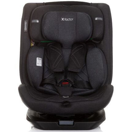 Chipolino Автоседиште X-Factor 360° i-Size со ISOFIX, 40–150 cm, Obsidian (црна) – слика 2
