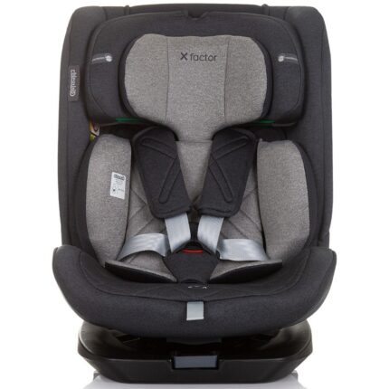 Chipolino Автоседиште X-Factor 360° i-Size со ISOFIX, 40–150 cm, Granite (сива) – слика 2