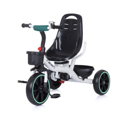 Chipolino Трицикл Jetro 360 со тенда и ротирачко седиште, Aloe (петролеј зелена)