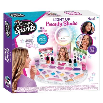 Cra-Z-Art Shimmer 'n Sparkle Сет за шминкање Light Up Beauty Studio