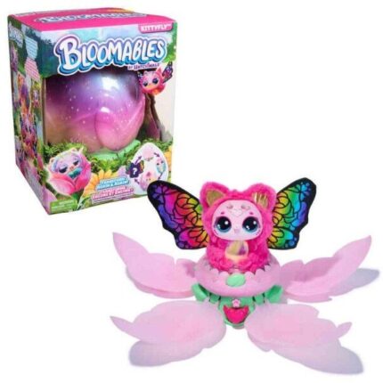 Hatchimals Bloomables Kittyfly – цвет што се отвора со фигура маче-пеперутка