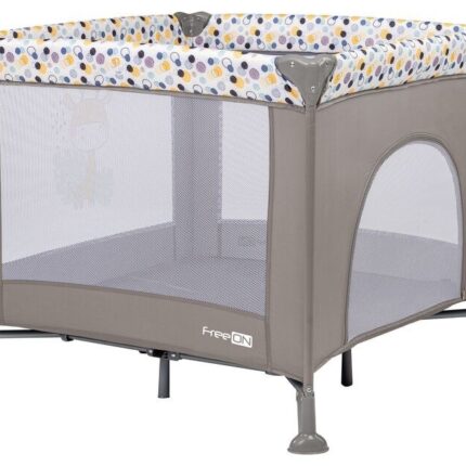 FreeON Квадратна ограда за играње 93 x 93 cm со мотив на жирафа