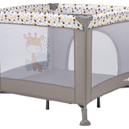 FreeON Квадратна ограда за играње 93 x 93 cm со мотив на жирафа – слика 2