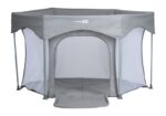 FreeON Шестоаголна ограда за играње Hexagon Quick Folding, сива – слика 2