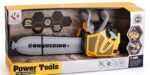 Power Tools kids' chainsaw with sound and light, yellow-gray – image 2
