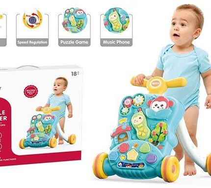 Sobebear Проодувалка Baby Puzzle Walker со активен панел и музика