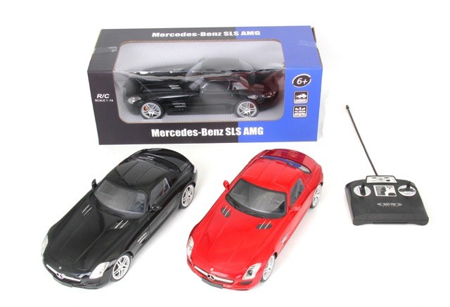 Кола на далечинско Mercedes-Benz SLS AMG 1:14 со светла Кола на далечинско Mercedes-Benz SLS AMG 1:14 со светла