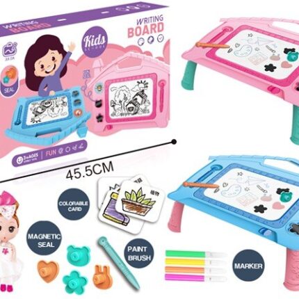Масичка со магнетна табла за цртање Kids Writing Board со додатоци