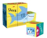 Kube puzzle 6 në 1 Ocean Jigsaw Blocks me kafshë detare