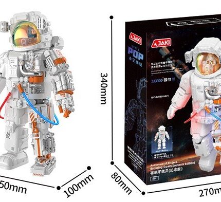 JAKI Коцки за градење астронаут Space POP со светло, 23,5 cm