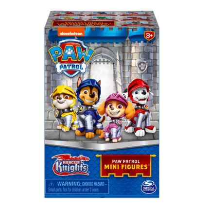 Paw Patrol Мини фигура изненадување Rescue Knights во кутија-кула – слика 2