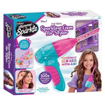 Cra-Z-Art Сет за украсување коса Shimmer 'n Sparkle Gem Air Styler