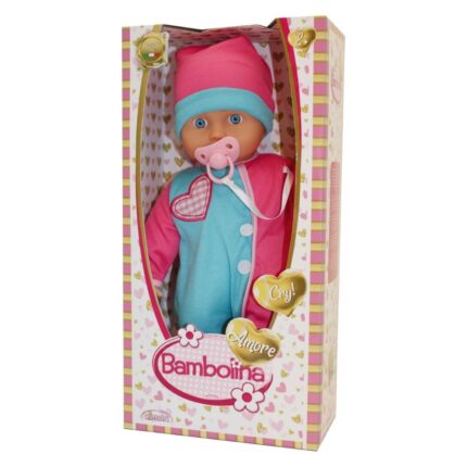 Dimian Кукла бебе Bambolina што плаче и цуца цуцла, 36 cm