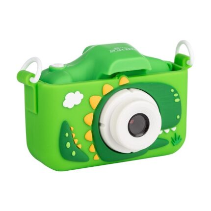 Free2Play Kiddigit Aparat fotografik për fëmijë me kamerë selfie, Dino, i gjelbër – foto 2
