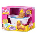 ZURU Pets Alive Мама капибара со бебиња изненадување и када – слика 2