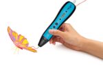 Free2Play 3D pen with LCD screen and 3 filaments, blue – image 3