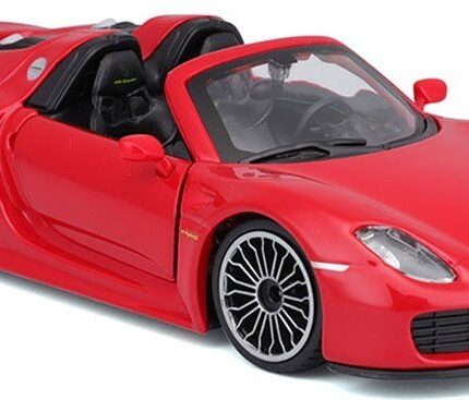 Bburago Porsche 918 Spyder Model metalik 1:24, kabriolet
