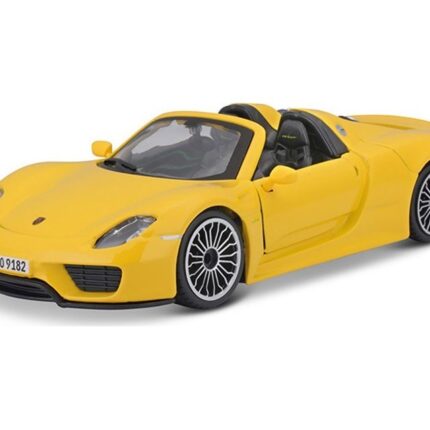 Bburago Porsche 918 Spyder Model metalik 1:24, kabriolet – foto 2