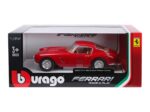 Bburago Ferrari 250 GT Berlinetta Passo Corto метален модел 1:24, црвен – слика 4