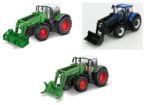 Bburago Farm метален трактор со преден утоварувач 10 cm, асортиман
